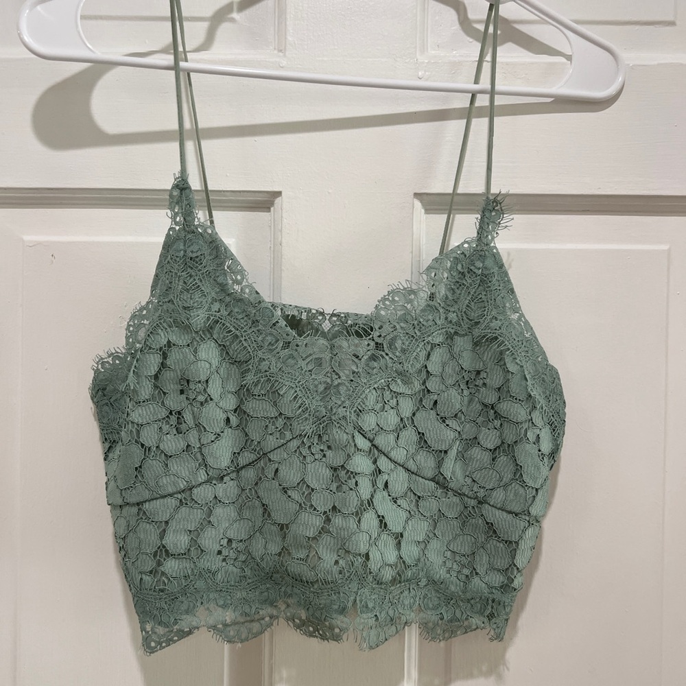 H&M cropped straps cami cropped bralette style top